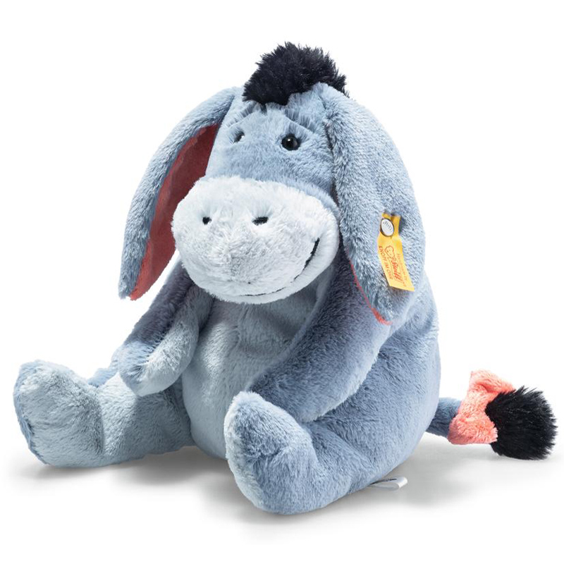 Steiff Winnie The Pooh Eeyore Disney Soft Cuddly Friend Fur Teddy Bear Gift Boxed